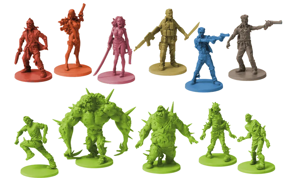 4 Toxic City Mall Game Tiles New Zombicide 