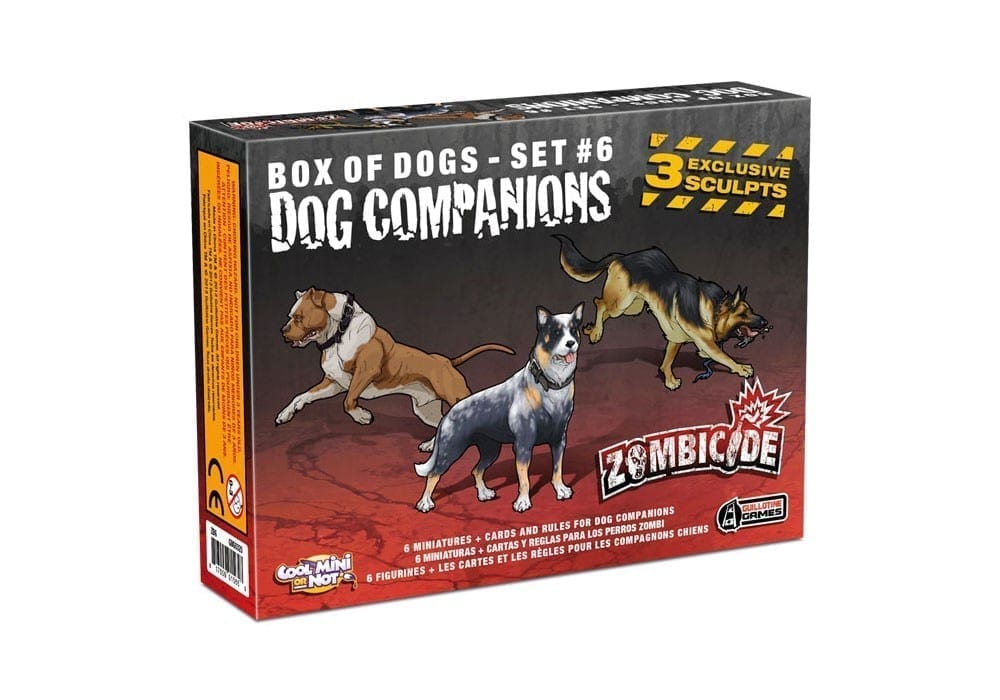 NEW Zombicide Dog Companions Color EFCMZC16 Zombicide Dog CompanionsSom UK STOC