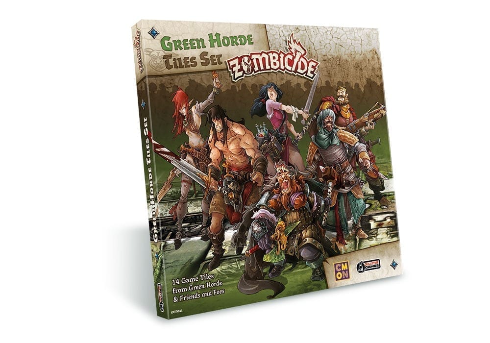 DOUBLE SIDED GAME TILE 12 RV ZOMBICIDE GREEN HORDE 
