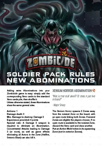 Mox Boarding House Zombicide - Zombie Soldiers Set